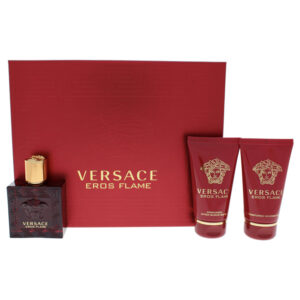 EROS FLAME VON VERSACE FÜR HERREN - 3 - TEILIGES GESCHENKSET 89 ML