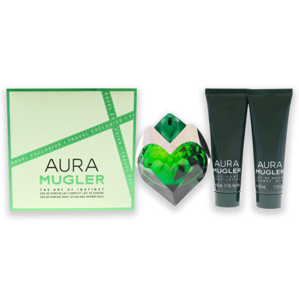AURA MUGLER VON THIERRY MUGLER FÜR DAMEN - 3 - TEILIGES GESCHENKSET
