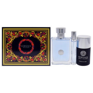 VERSACE POUR HOMME VON VERSACE FÜR HERREN - 3 - TEILIGES GESCHENKSET 100 ML