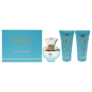 DYLAN TURQUOISE VON VERSACE FÜR DAMEN - 3 - TEILIGES GESCHENKSET 50 ML