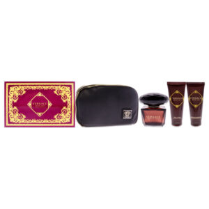 VERSACE CRYSTAL NOIR VON VERSACE FÜR DAMEN - 4 - TEILIGES GESCHENKSET 89 ML