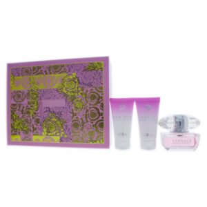 VERSACE BRIGHT CRYSTAL VON VERSACE FÜR DAMEN - 3 - TEILIGES GESCHENKSET 50 ML