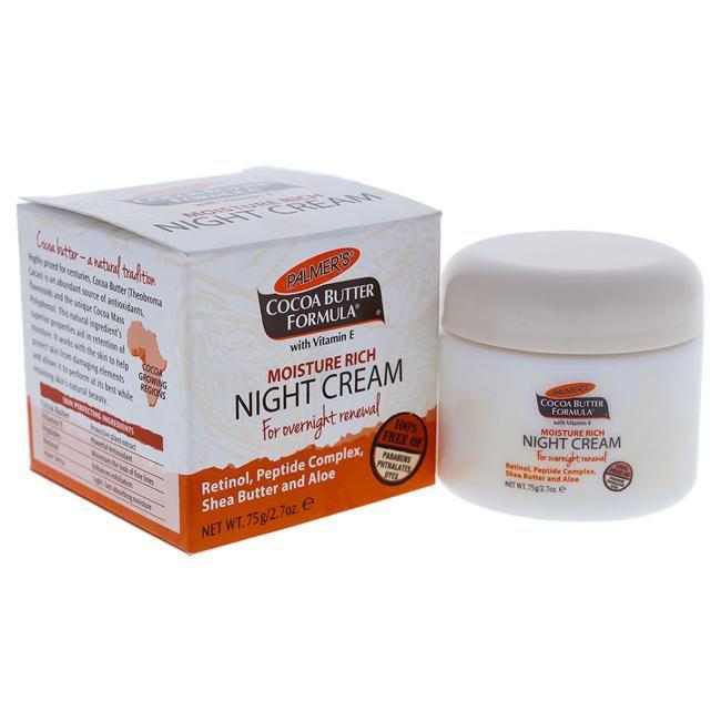 FEUCHTIGKEITSSPENDENDE NACHTCREME MIT KAKAOBUTTER VON PALMERS FÜR UNISEX - 2.7 OZ CREME