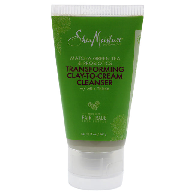 MATCHA - GRÜNTEE UND PROBIOTIKA VERWANDELNDE TONERDE - ZU - CREME - REINIGUNG VON SHEA MOISTURE FÜR UNISEX - 2 OZ REINIGUNG