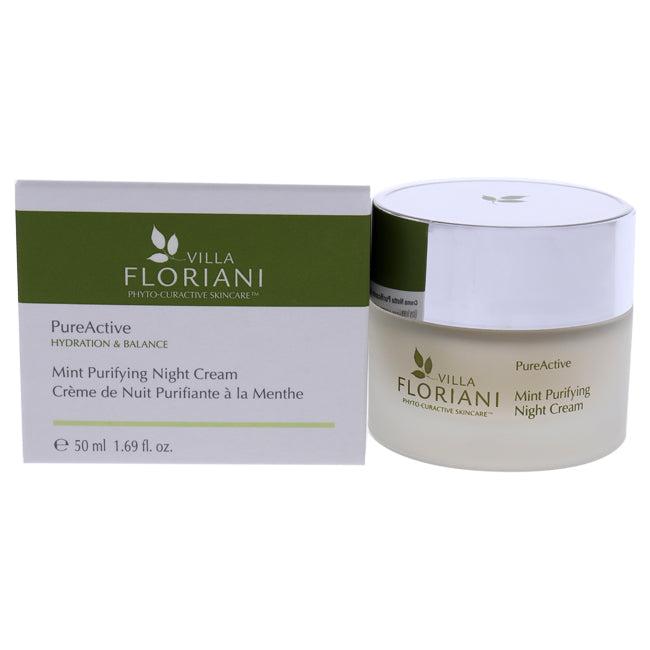 PUREACTIVE PURIFYING NIGHT CREAM - MINT VON VILLA FLORIANI FÜR UNISEX - 1.69 OZ CREME