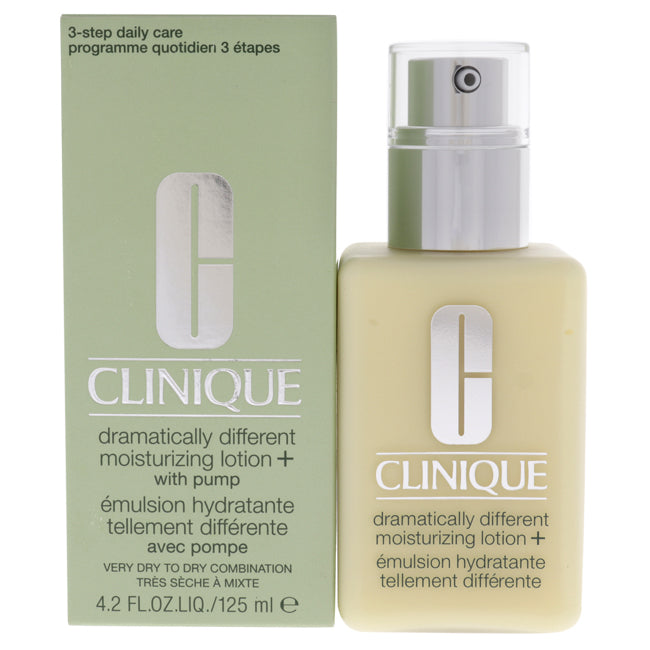 DRAMATICALLY DIFFERENT MOISTURIZING LOTION+ - SEHR TROCKENE BIS TROCKENE MISCHHAUT VON CLINIQUE FÜR UNISEX - 4.2 OZ FEUCHTIGKEITSCREME