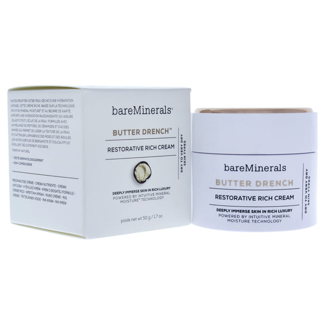 BUTTER DRENCH RESTORATIVE RICH CREAM VON BAREMINERALS FÜR UNISEX - 1.7 OZ CREME 50 ML