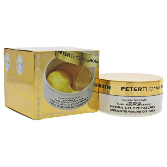 24K GOLD PURE LUXURY LIFT & FIRM HYDRA - GEL - AUGENPFLASTER VON PETER THOMAS ROTH FÜR DAMEN - 60 STÜCK PFLASTER + SPATEL - AUGENPFLASTER